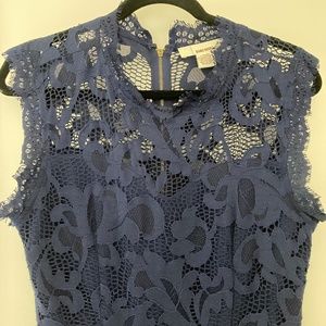 Navy lace dress